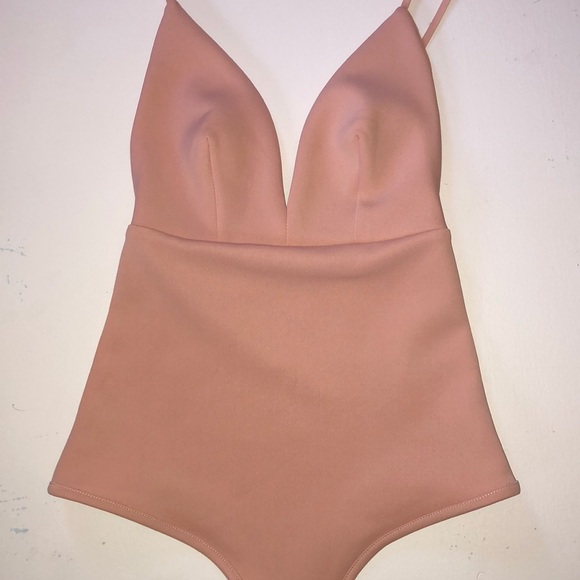 Revamped peach body suit xs